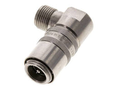 Acero inoxidable DN 9 Acoplamiento de moldes G 3/8 pulgadas rosca macho doble cierre de 90 grados
