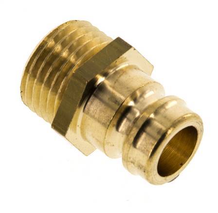 Tapón de acoplamiento del molde DN 9 de latón con rosca macho M16x1,5 [5 piezas]
