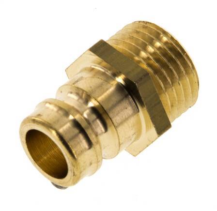 Tapón de acoplamiento del molde DN 9 de latón con rosca macho M16x1,5 [5 piezas]
