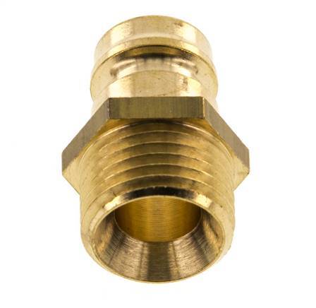 Tapón de acoplamiento del molde DN 9 de latón con rosca macho M16x1,5 [5 piezas]
