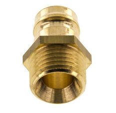 Tapón de acoplamiento del molde DN 9 de latón con rosca macho M16x1,5 [5 piezas]