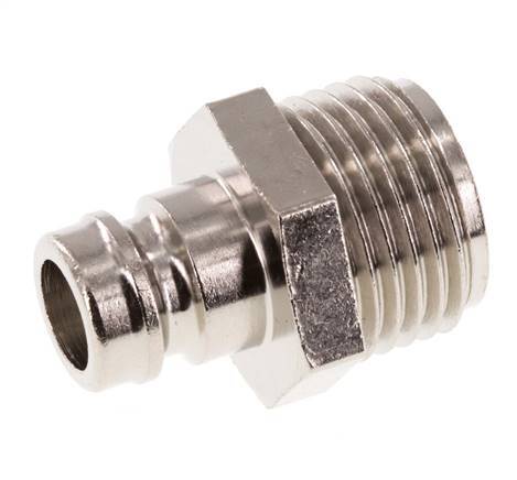Tapón de acoplamiento del molde DN 9 de latón G 1/2 pulgadas rosca macho [2 piezas]