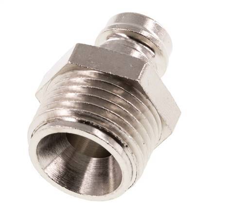 Tapón de acoplamiento del molde DN 9 de latón G 1/2 pulgadas rosca macho [2 piezas]