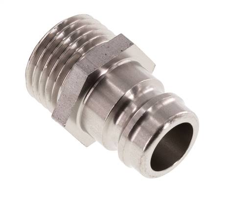 Tapón de acoplamiento de moldes DN 9 de acero inoxidable con rosca macho M16x1,5