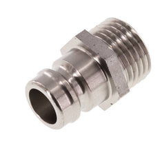 Tapón de acoplamiento de moldes DN 9 de acero inoxidable con rosca macho M16x1,5