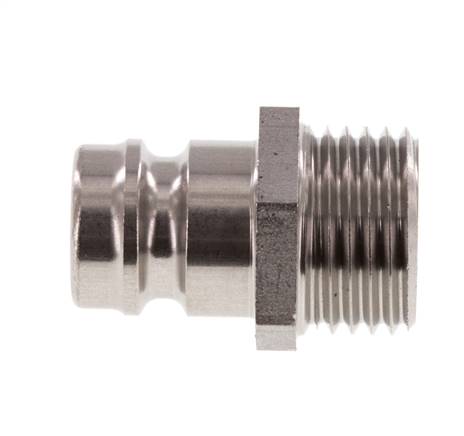 Tapón de acoplamiento de moldes DN 9 de acero inoxidable con rosca macho M16x1,5