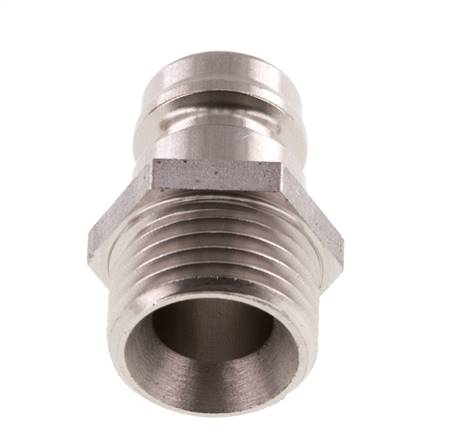 Tapón de acoplamiento de moldes DN 9 de acero inoxidable con rosca macho M16x1,5