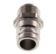 Tapón de acoplamiento de moldes DN 9 de acero inoxidable con rosca macho de 1/4 de pulgada