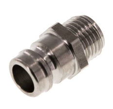 Tapón de acoplamiento de moldes DN 9 de acero inoxidable con rosca macho de 1/4 de pulgada