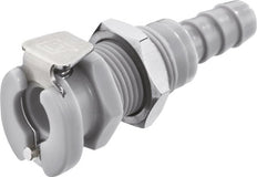 PP DN 3.2 Linktech Enchufe de anclaje de 3,2 mm Mampara de manguera de doble cierre Serie 20 gris