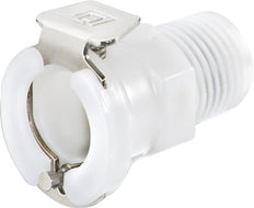 POM DN 6.4 Enchufe de acoplamiento Linktech de 3/8 pulgadas con rosca NPT macho Serie 40