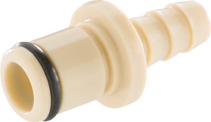 PP DN 6,4 Tapón de anclaje Linktech 6,4 mm Pilar para manguera Serie 40 Beige