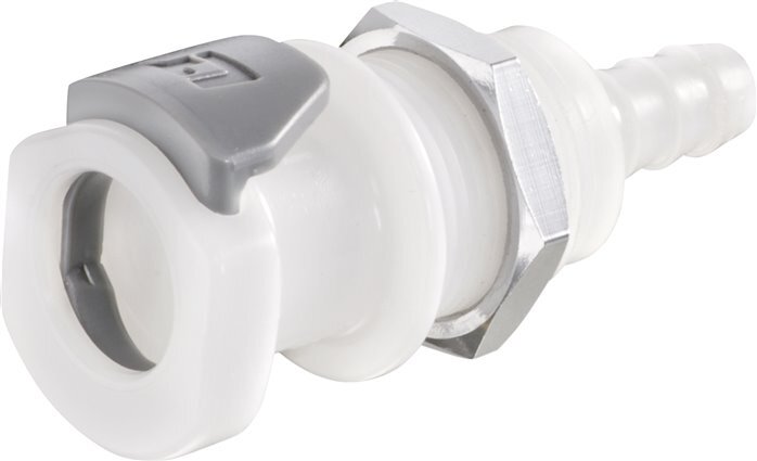 POM DN 6.4 Linktech Acoplamiento de enchufe de 6,4 mm Mampara para manguera de doble cierre Serie 50