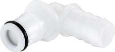 POM DN 6,4 Tapón de anclaje Linktech 9,5 mm Pilar de manguera 90 grados Serie 50