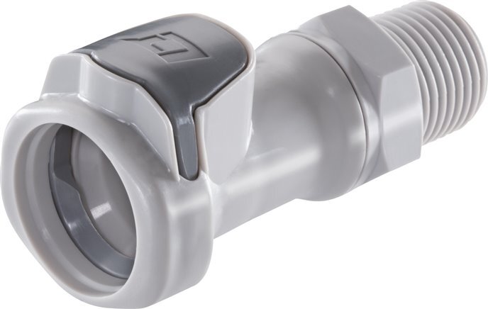 PP DN 9.5 Enchufe de acoplamiento Linktech Roscas NPT macho de 3/8 pulgadas Serie 60