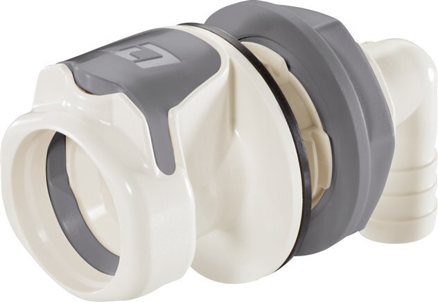 PSU DN 9,5 Enchufe de acoplamiento Linktech 12,7 mm Mampara de pilar para manguera Cierre doble 90 grados Serie 60
