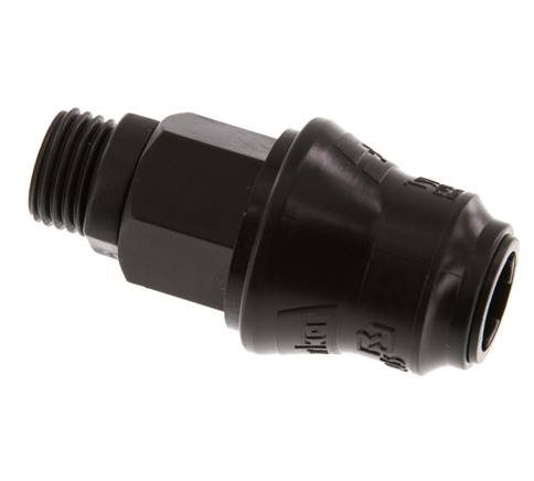 POM DN 5 Enchufe de acoplamiento G 1/4 pulgadas rosca macho