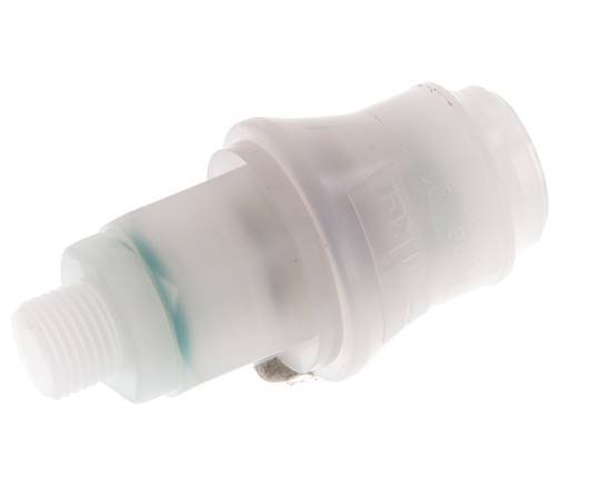 Acoplamiento de PVDF DN 5 con rosca macho de 1/8 de pulgada