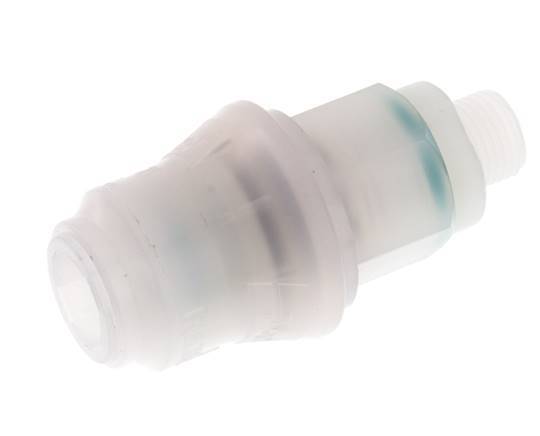 Acoplamiento de PVDF DN 5 con rosca macho de 1/8 de pulgada