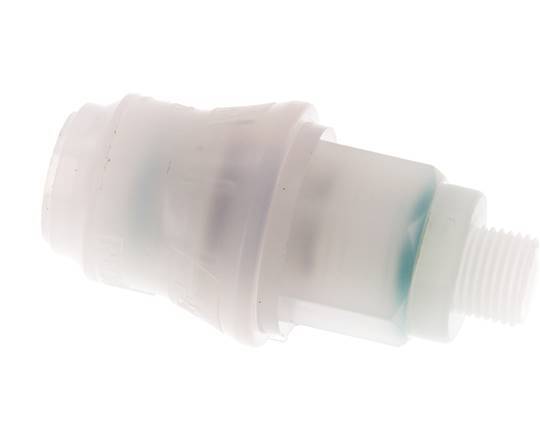 Acoplamiento de PVDF DN 5 con rosca macho de 1/8 de pulgada