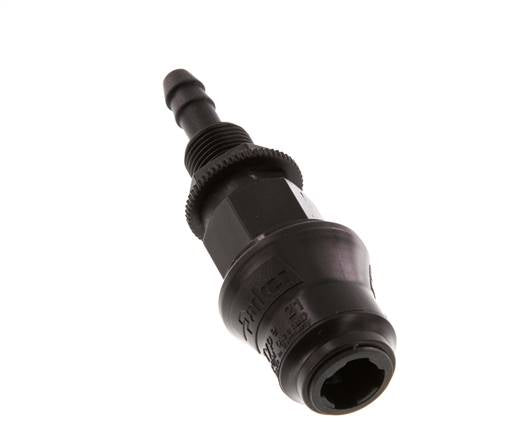 POM DN 5 Acoplamiento de la toma de corriente 6 mm Pilar de manguera Mampara