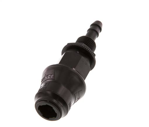 POM DN 5 Acoplamiento de la toma de corriente 6 mm Pilar de manguera Mampara