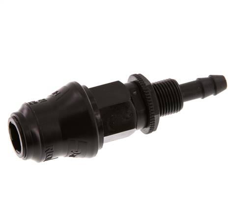 POM DN 5 Acoplamiento de la toma de corriente 6 mm Pilar de manguera Mampara