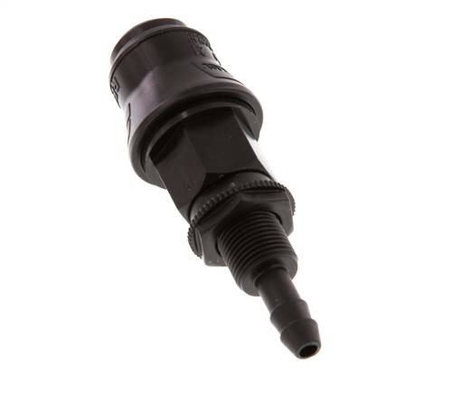 POM DN 5 Acoplamiento de la toma de corriente 6 mm Pilar de manguera Mampara