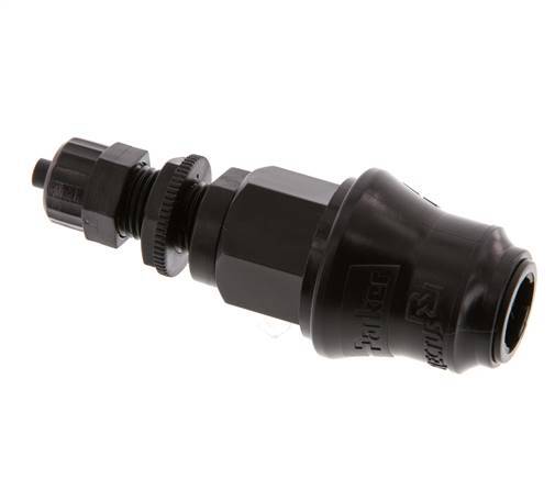 POM DN 5 Acoplamiento Tuerca de Unión 4x6 mm Mampara