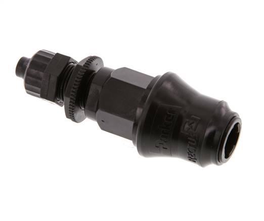 POM DN 5 Acoplamiento Tuerca de Unión 6x8 mm Mampara