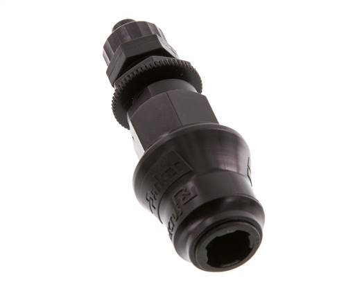 POM DN 5 Acoplamiento Tuerca de Unión 6x8 mm Mampara