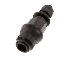 POM DN 5 Acoplamiento Tuerca de Unión 6x8 mm Mampara