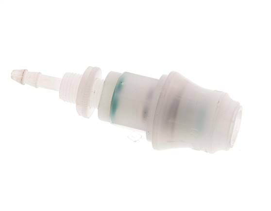 Acoplamiento de PVDF DN 5 Pasamuros de 4 mm