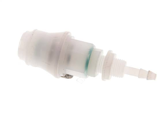 Acoplamiento de PVDF DN 5 Pasamuros de 4 mm
