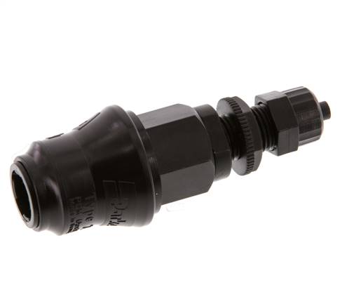 POM DN 5 Acoplamiento Tuerca de Unión 4x6 mm Mampara
