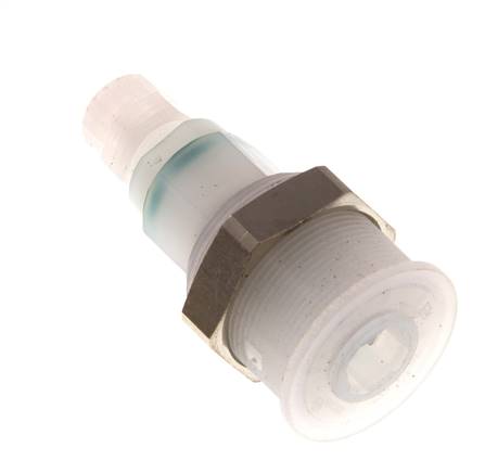 Acoplamiento de PVDF DN 5 Tuerca de unión de 4x6 mm Pull-Off