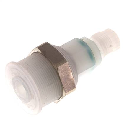 Acoplamiento de PVDF DN 5 Tuerca de unión de 4x6 mm Pull-Off
