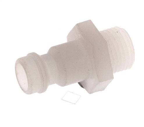 PVDF DN 5 Tapón de acoplamiento G 1/8 pulgadas rosca macho