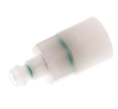 PVDF DN 5 Tapón de acoplamiento G 1/4 pulgadas rosca hembra doble cierre