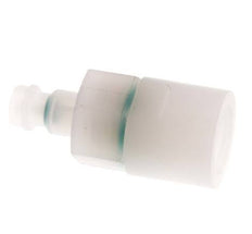 PVDF DN 5 Tapón de acoplamiento G 1/4 pulgadas rosca hembra doble cierre