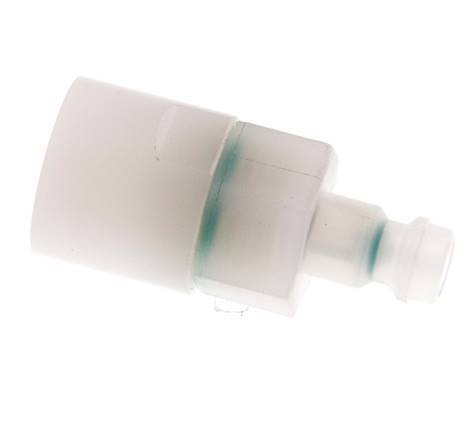 PVDF DN 5 Tapón de acoplamiento G 1/4 pulgadas rosca hembra doble cierre