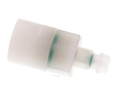 PVDF DN 5 Tapón de acoplamiento G 1/4 pulgadas rosca hembra doble cierre