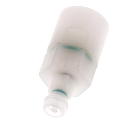 PVDF DN 5 Tapón de acoplamiento G 1/4 pulgadas rosca hembra doble cierre