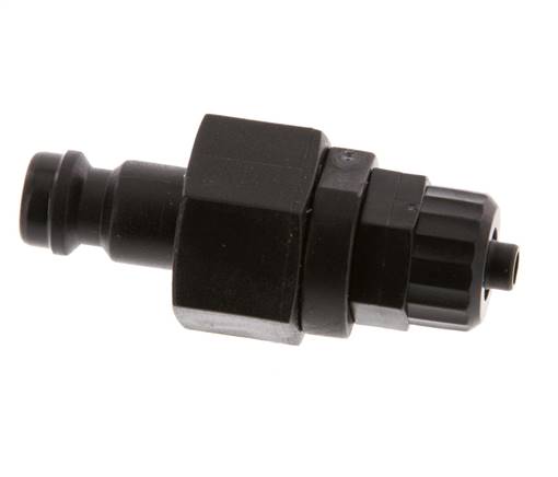 POM DN 5 Tapón de acoplamiento 4x6 mm Tuerca de unión Doble cierre