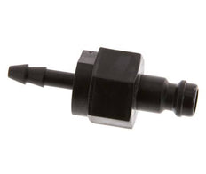 POM DN 5 Tapón de acoplamiento 4 mm Pilar de manguera Doble cierre