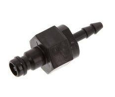 POM DN 5 Tapón de acoplamiento 4 mm Pilar de manguera Doble cierre