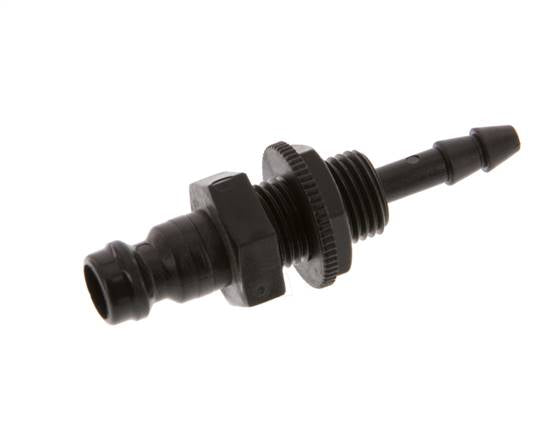 POM DN 5 Tapón de anclaje 4 mm Mampara de pilar de manguera