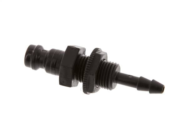 POM DN 5 Tapón de anclaje 4 mm Mampara de pilar de manguera