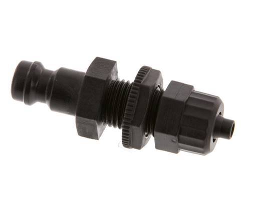 POM DN 5 Tapón de anclaje Tuerca de unión 4x6 mm Mampara