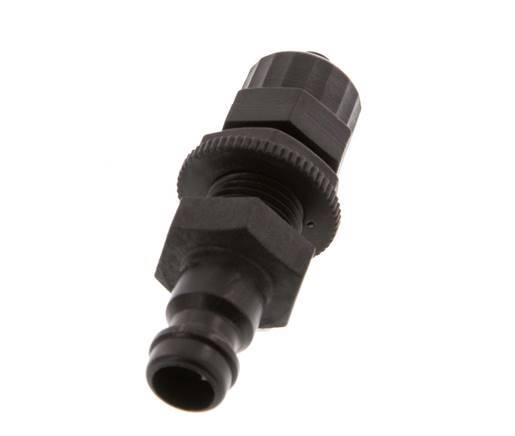 POM DN 5 Tapón de anclaje Tuerca de unión 4x6 mm Mampara